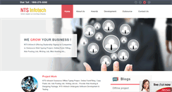 Desktop Screenshot of ntsinfotechindia.com